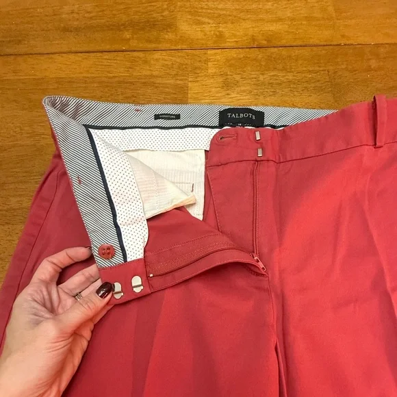 Talbots Red Signature Red Chinos 14 - Picture 6 of 7